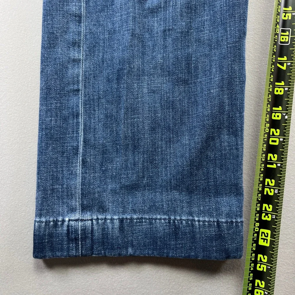 J.Crew Wide Jeans Womens 27 Blue Denim Cotton High Rise Button Fly Medium Wash